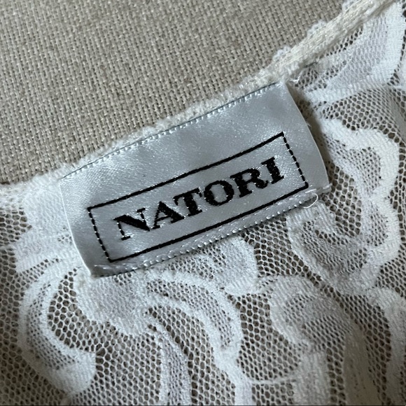 Dramatic 1980s Peignoir, Full Length, Lace Tie Front, Flora Nikrooz - Picture 16 of 16